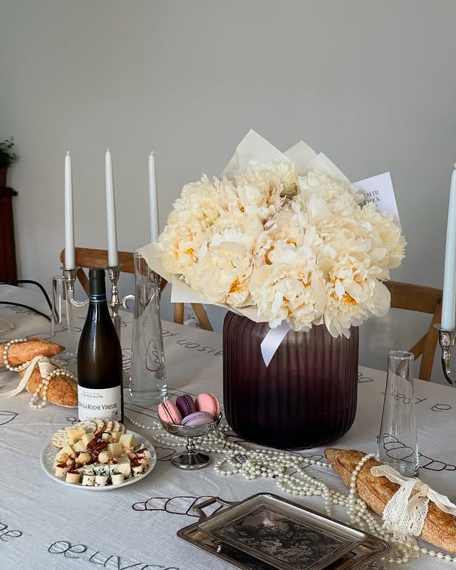 Вино и цветы